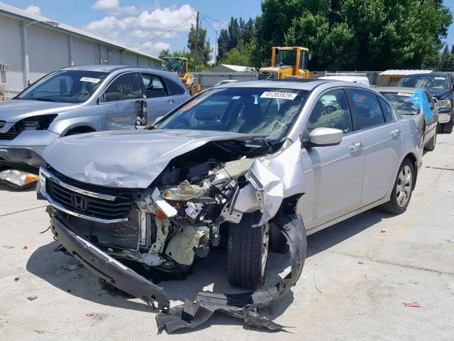 1HGCP36889A005740 - 2009 HONDA ACCORD EXL SILVER photo 2