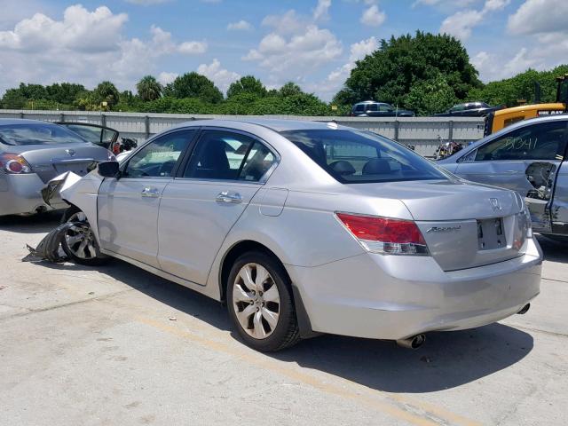 1HGCP36889A005740 - 2009 HONDA ACCORD EXL SILVER photo 3