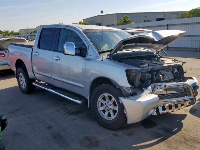 1N6AA07B54N572681 - 2004 NISSAN TITAN SILVER photo 1