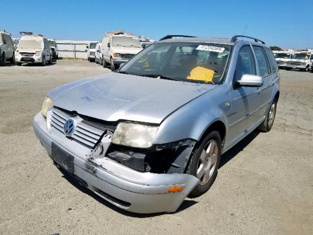 WVWSB61J72W052240 - 2002 VOLKSWAGEN JETTA GLS SILVER photo 2