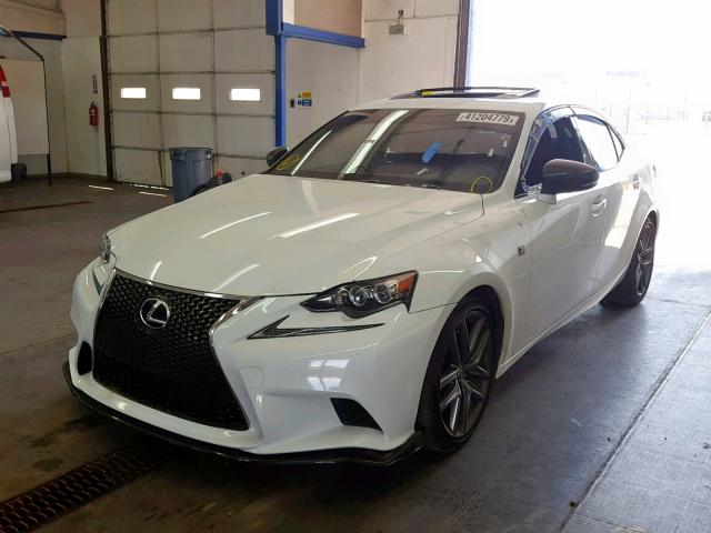 JTHCE1D24F5010007 - 2015 LEXUS IS 350 WHITE photo 2