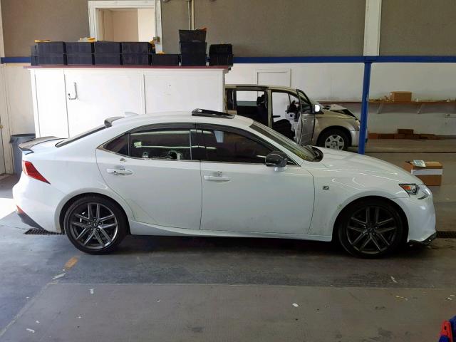 JTHCE1D24F5010007 - 2015 LEXUS IS 350 WHITE photo 9