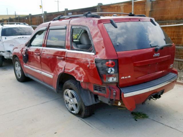 1J8HR58275C645447 - 2005 JEEP GRAND CHER MAROON photo 3