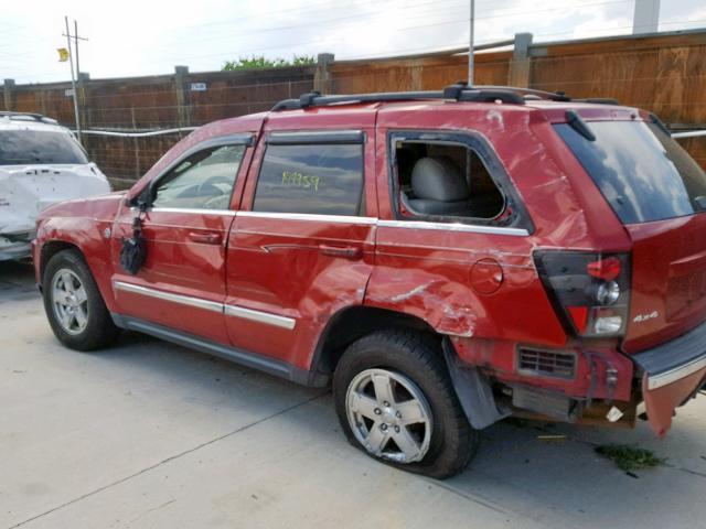 1J8HR58275C645447 - 2005 JEEP GRAND CHER MAROON photo 9