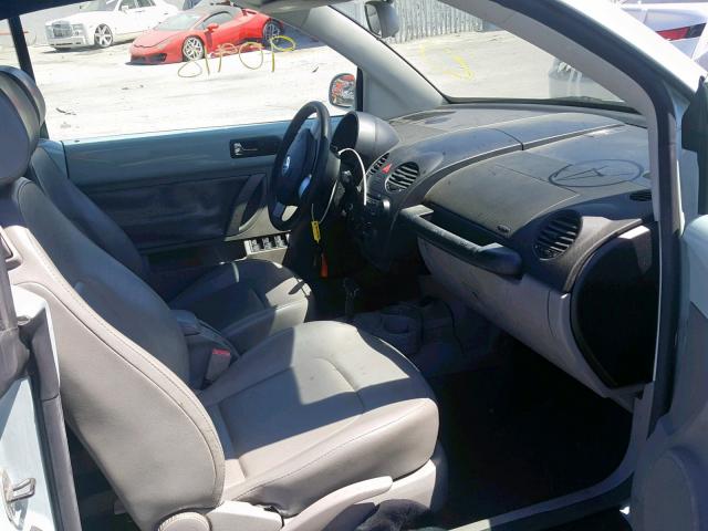 3VWCD31Y74M349972 - 2004 VOLKSWAGEN NEW BEETLE BLUE photo 5