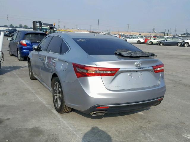 4T1BK1EB8HU249410 - 2017 TOYOTA AVALON XLE SILVER photo 3