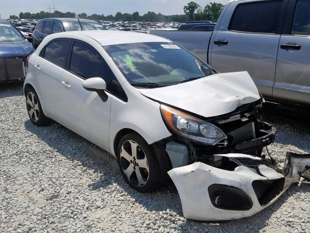 KNADN5A30C6017520 - 2012 KIA RIO EX WHITE photo 1