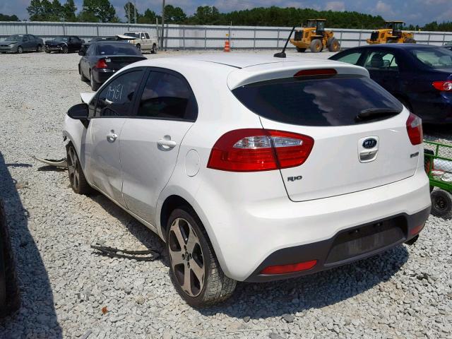 KNADN5A30C6017520 - 2012 KIA RIO EX WHITE photo 3