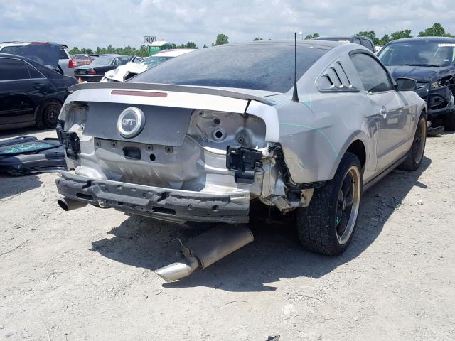 1ZVBP8CH4A5143278 - 2010 FORD MUSTANG GT SILVER photo 4