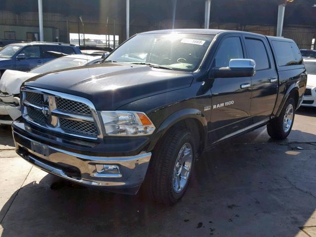 1C6RD6NT7CS301432 - 2012 DODGE RAM 1500 L BLACK photo 2