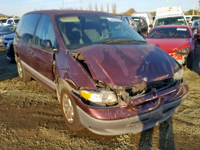 1B4GP45R8XB879543 - 1999 DODGE CARAVAN SE BURGUNDY photo 1