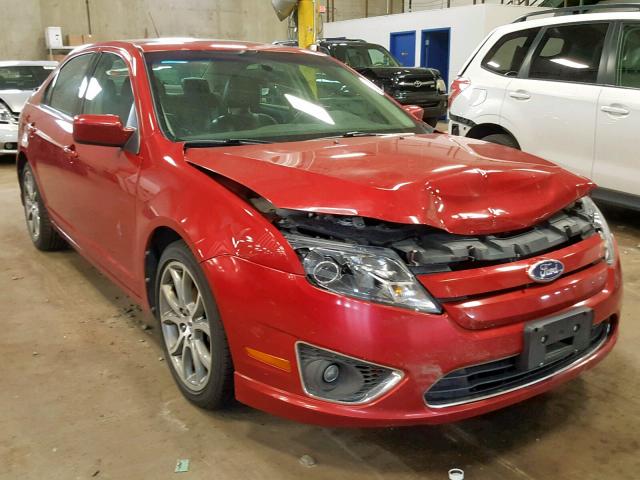 3FAHP0JA6AR344896 - 2010 FORD FUSION SEL RED photo 1