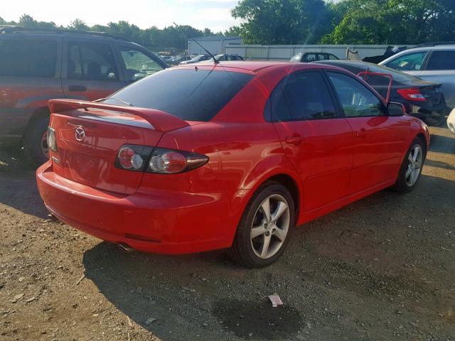 1YVHP84C175M02196 - 2007 MAZDA 6 I RED photo 4