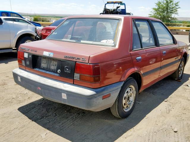 J81RG5172J7537310 - 1988 CHEVROLET GEO SPECTR MAROON photo 4