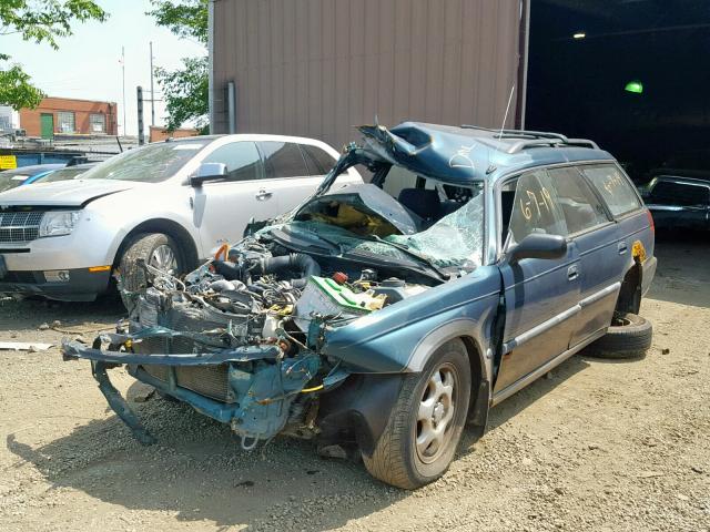 4S3BG6857T7372955 - 1996 SUBARU LEGACY OUT GREEN photo 2