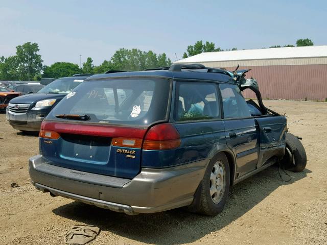 4S3BG6857T7372955 - 1996 SUBARU LEGACY OUT GREEN photo 4