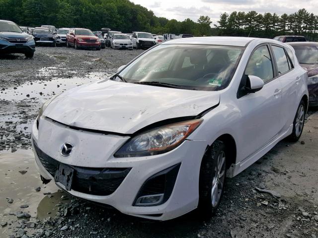 JM1BL1H62A1228429 - 2010 MAZDA 3 S WHITE photo 2