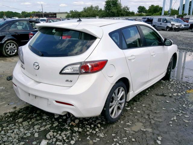 JM1BL1H62A1228429 - 2010 MAZDA 3 S WHITE photo 4