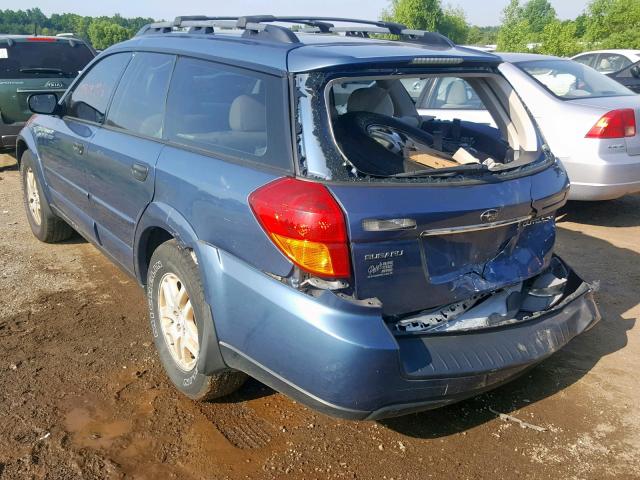 4S4BP61C076333074 - 2007 SUBARU LEGACY OUT BLUE photo 3