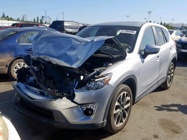 JM3KE2DY1G0678036 - 2016 MAZDA CX-5 GT SILVER photo 2