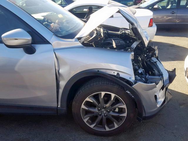 JM3KE2DY1G0678036 - 2016 MAZDA CX-5 GT SILVER photo 9