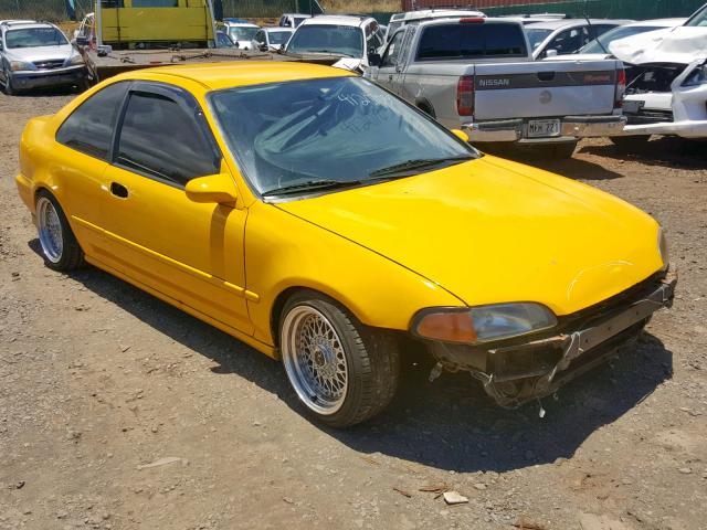 2HGEJ2126SH519665 - 1995 HONDA CIVIC DX YELLOW photo 1