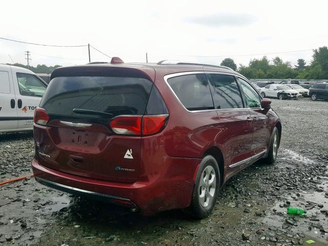 2C4RC1L78JR169316 - 2018 CHRYSLER PACIFICA H RED photo 4