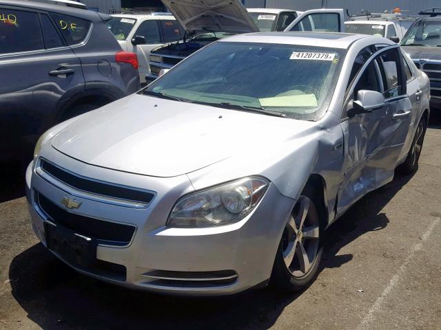 1G1ZF57549F174046 - 2009 CHEVROLET MALIBU HYB SILVER photo 2