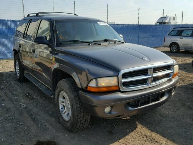 1B4HS48N32F184545 - 2002 DODGE DURANGO SL GRAY photo 1