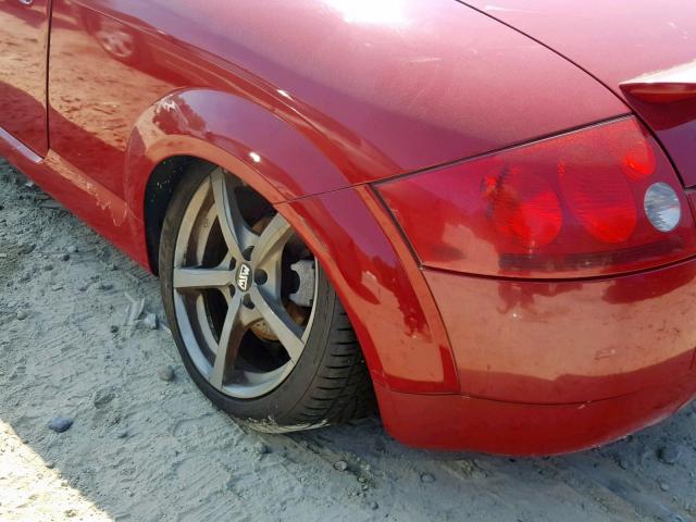 TRUWT28N221033288 - 2002 AUDI TT QUATTRO RED photo 9