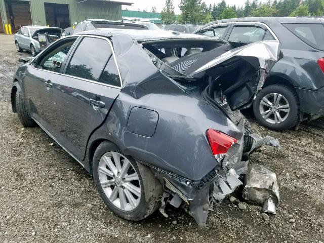 4T1BD1FK3CU050654 - 2012 TOYOTA CAMRY HYBR GRAY photo 3