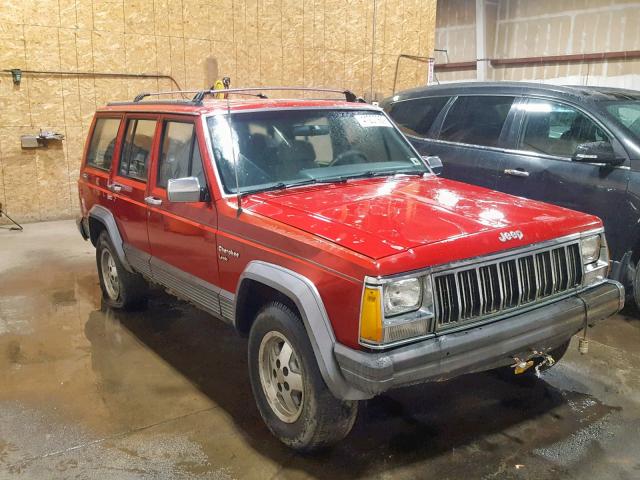 1J4FJ58S0NL178632 - 1992 JEEP CHEROKEE L RED photo 1