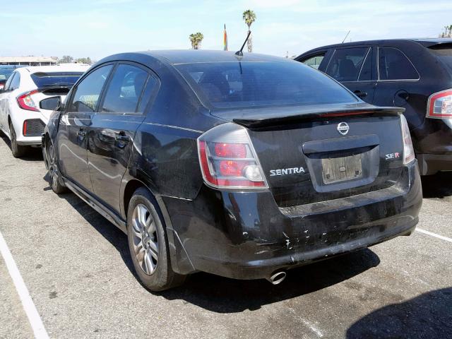 3N1BB61E97L719005 - 2007 NISSAN SENTRA SE- BLACK photo 3