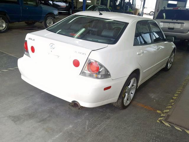 JTHBD192220060533 - 2002 LEXUS IS 300 WHITE photo 4