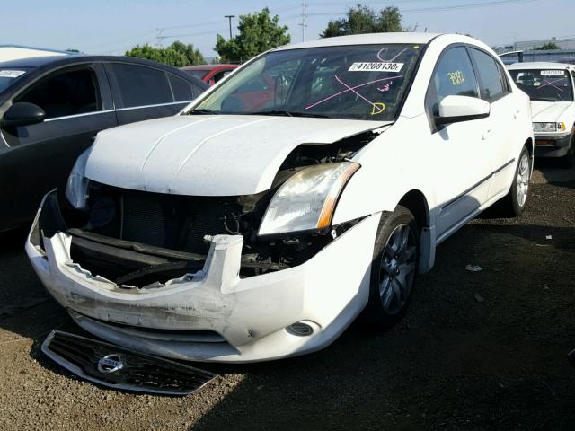 3N1AB6AP7BL658534 - 2011 NISSAN SENTRA 2.0 WHITE photo 2