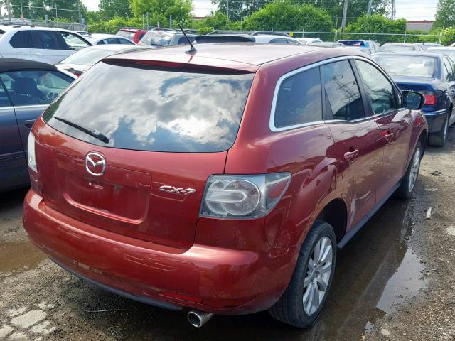 JM3ER2W59A0311543 - 2010 MAZDA CX-7 RED photo 4