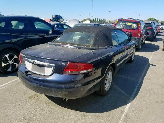 1C3EL55R82N333719 - 2002 CHRYSLER SEBRING LX PURPLE photo 4