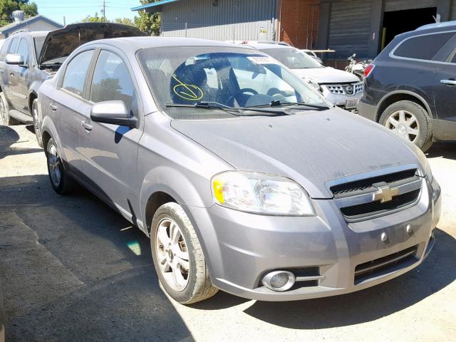 KL1TG5DE4BB221157 - 2011 CHEVROLET AVEO LT GRAY photo 1