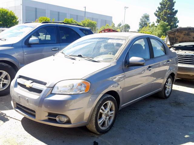 KL1TG5DE4BB221157 - 2011 CHEVROLET AVEO LT GRAY photo 2