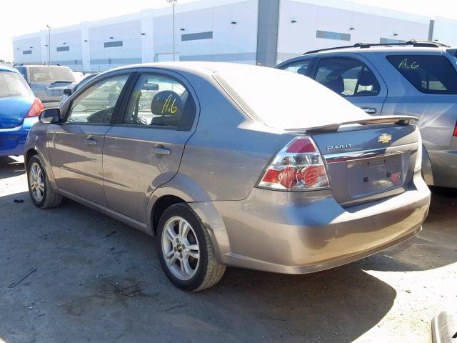 KL1TG5DE4BB221157 - 2011 CHEVROLET AVEO LT GRAY photo 3