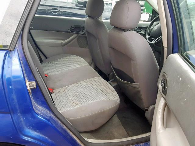 1FAFP34N35W205724 - 2005 FORD FOCUS ZX4 BLUE photo 6