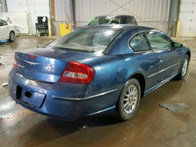 4C3AG42G94E153876 - 2004 CHRYSLER SEBRING LX TURQUOISE photo 4