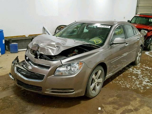 1G1ZC5E0XCF212550 - 2012 CHEVROLET MALIBU 1LT 灰色 照片 2