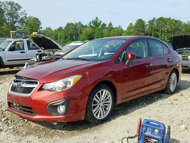 JF1GJAH66CH020551 - 2012 SUBARU IMPREZA LI RED photo 2