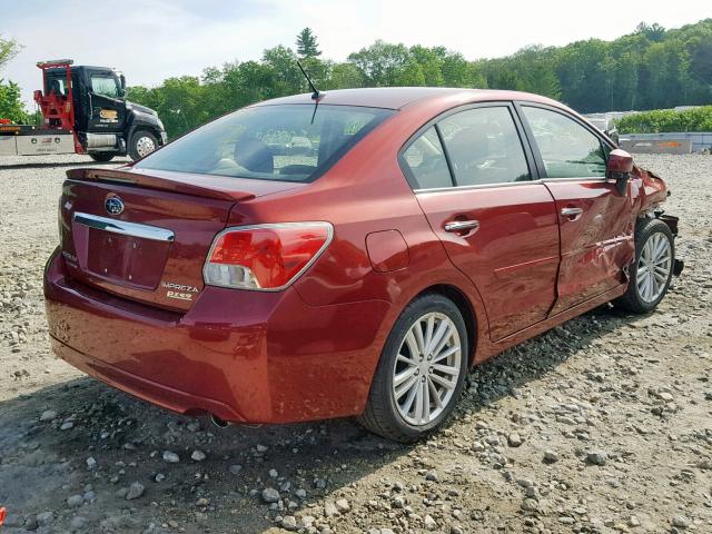 JF1GJAH66CH020551 - 2012 SUBARU IMPREZA LI RED photo 4