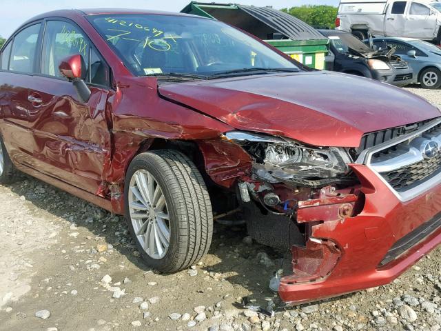 JF1GJAH66CH020551 - 2012 SUBARU IMPREZA LI RED photo 9