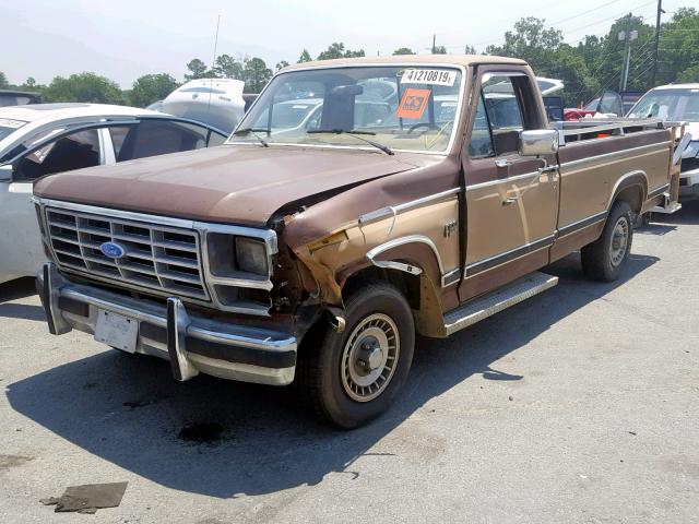 1FTCF10F0DNA31621 - 1983 FORD F100 BROWN photo 2