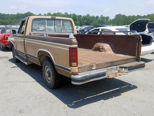 1FTCF10F0DNA31621 - 1983 FORD F100 BROWN photo 3