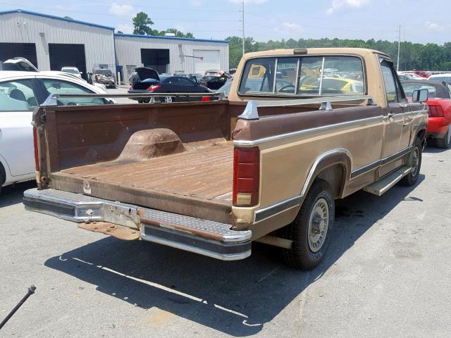 1FTCF10F0DNA31621 - 1983 FORD F100 BROWN photo 4