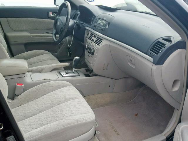 5NPET46C26H100876 - 2006 HYUNDAI SONATA GL BLUE photo 5